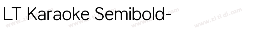 LT Karaoke Semibold字体转换